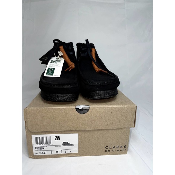 Copied - Clarks Black Suede Wallabee Boots - Mens 9.5 MSRP $159.99 NIB w/ Tags main image 5